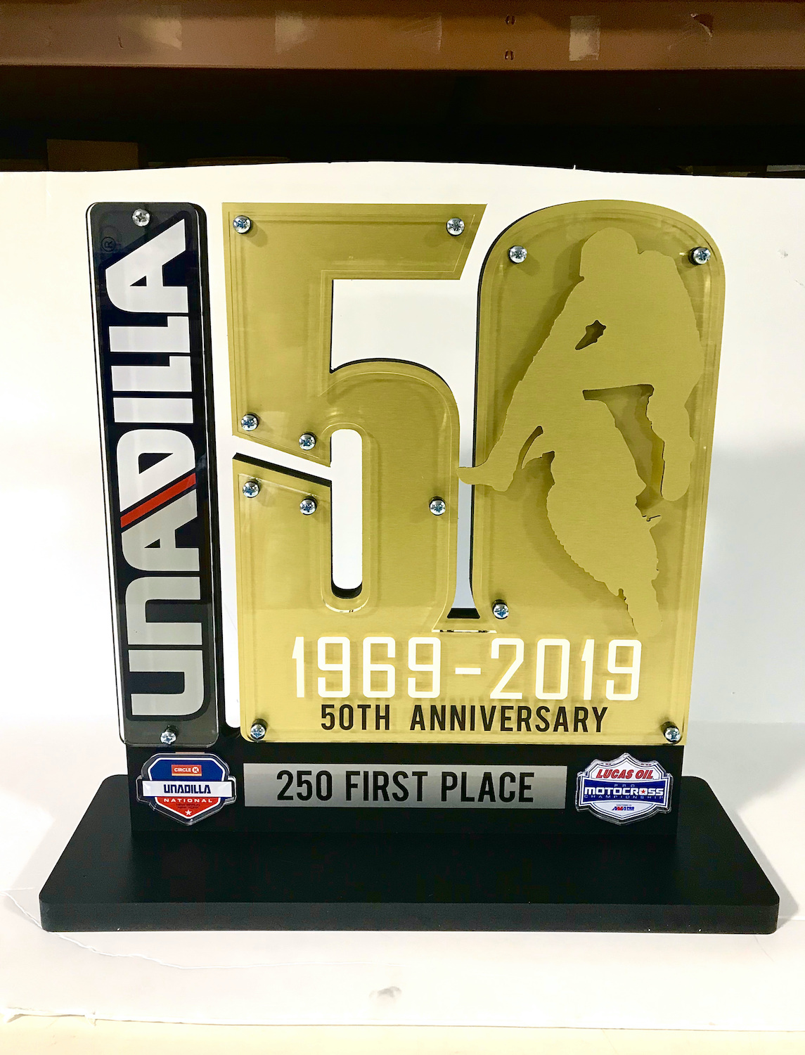 Unadilla 50th Anniversary trophy